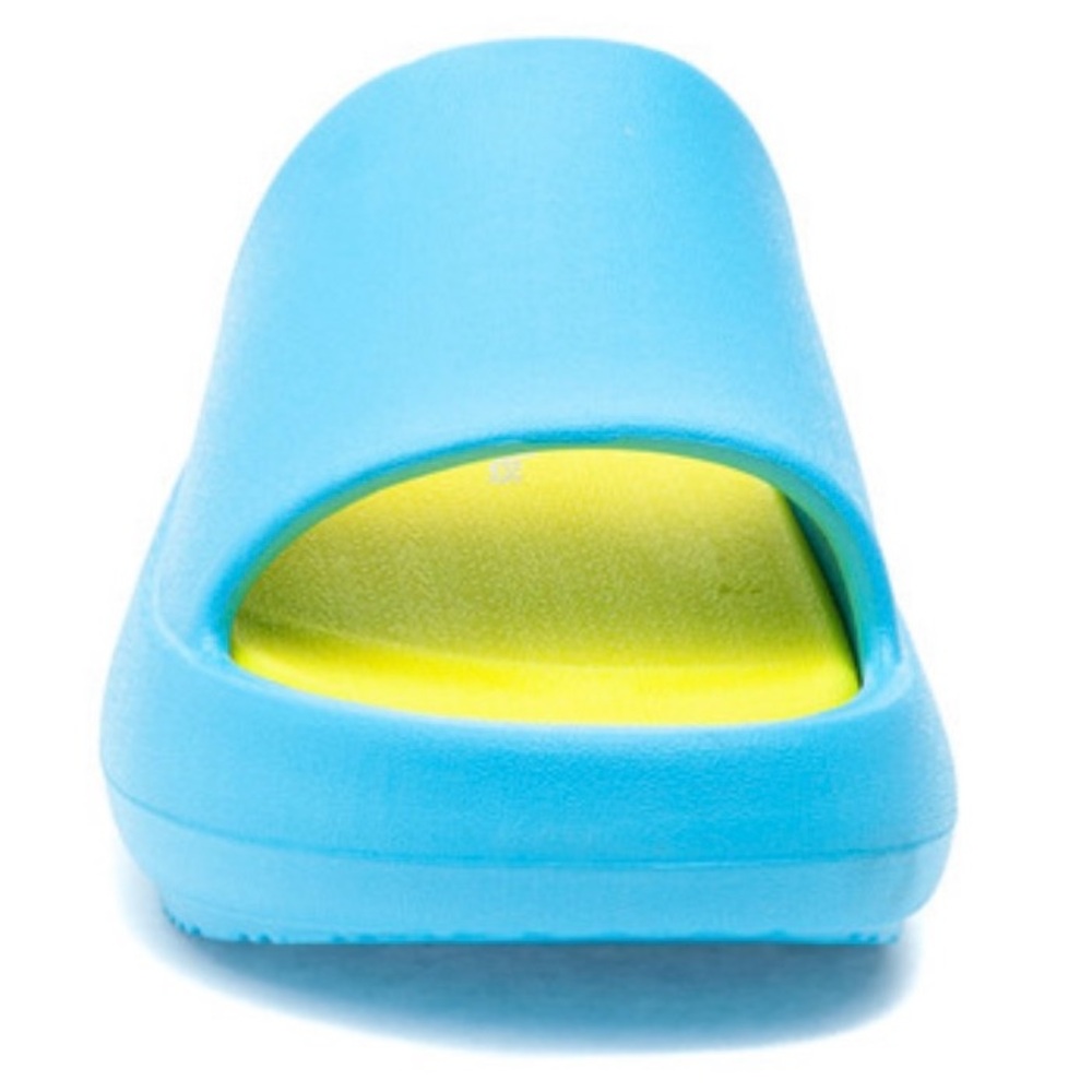 J/Slide NYC - SQUISH Turquoise/Yellow EVA